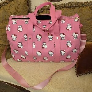 Hello Kitty Pink Travel Bag with Cute Print